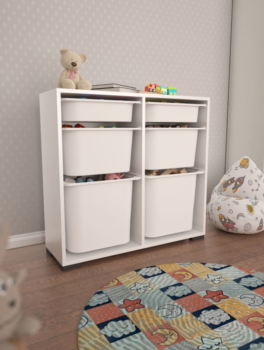 Hanah Home Armario Multiusos Carla - Blanco Hanah Home Armario Multiusos Carla - Blanco